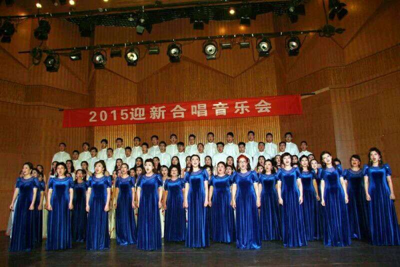 合唱团迎新合唱音乐会的演出现场