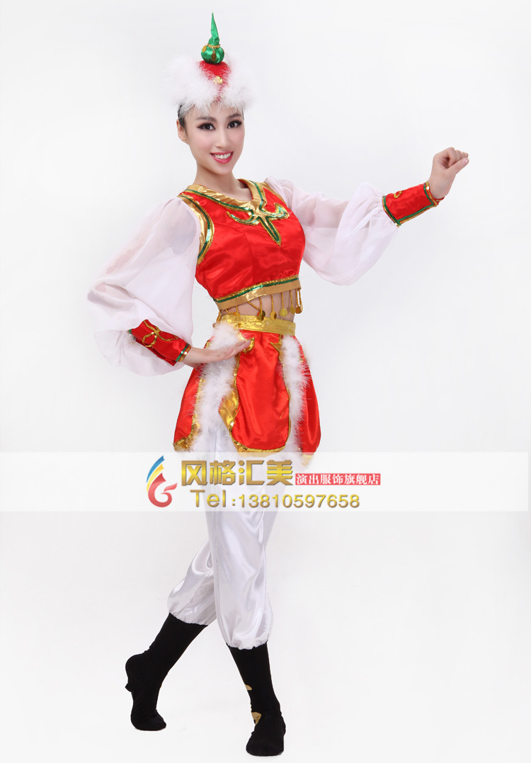 舞蹈服装,民族舞蹈服.蒙古演出服装