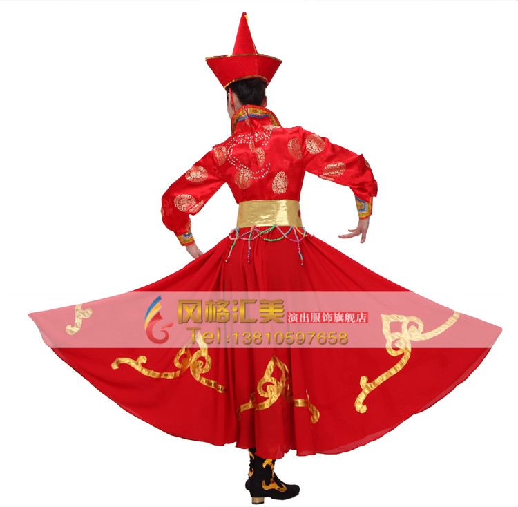 蒙古舞蹈服装,风格汇美