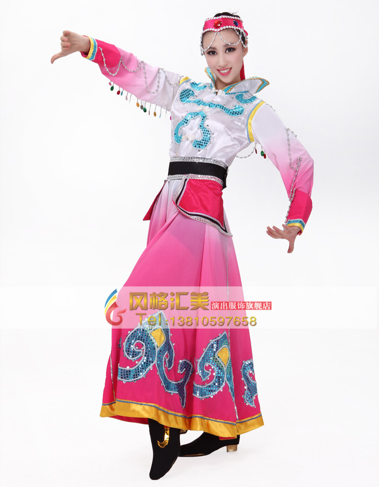 内蒙古舞蹈服装,北京蒙古舞服装
