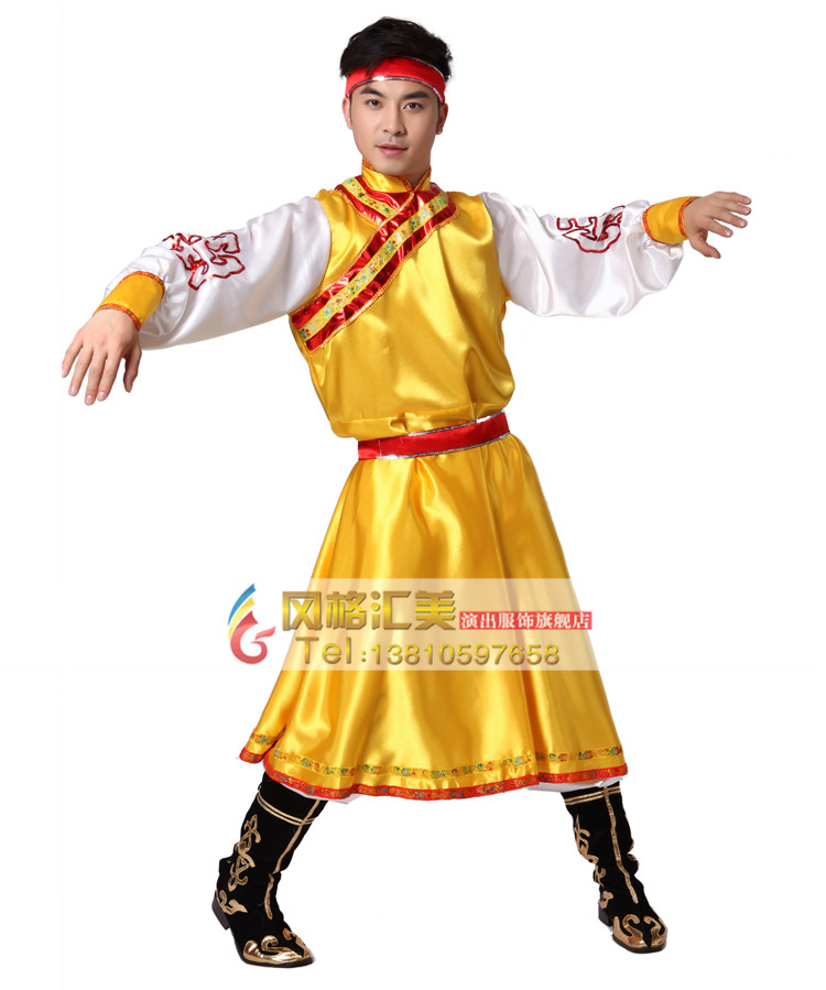 男士蒙古舞蹈服装,蒙古舞服装