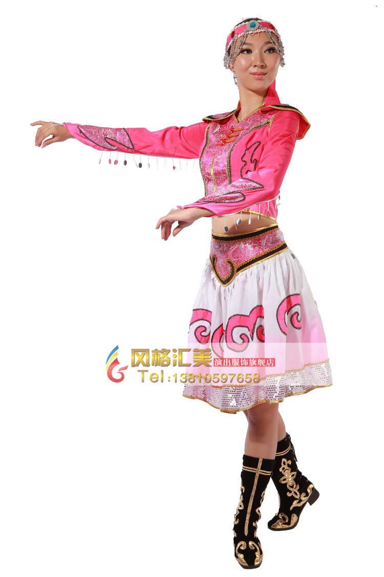 蒙古舞蹈服装,少数民族舞蹈服装工厂