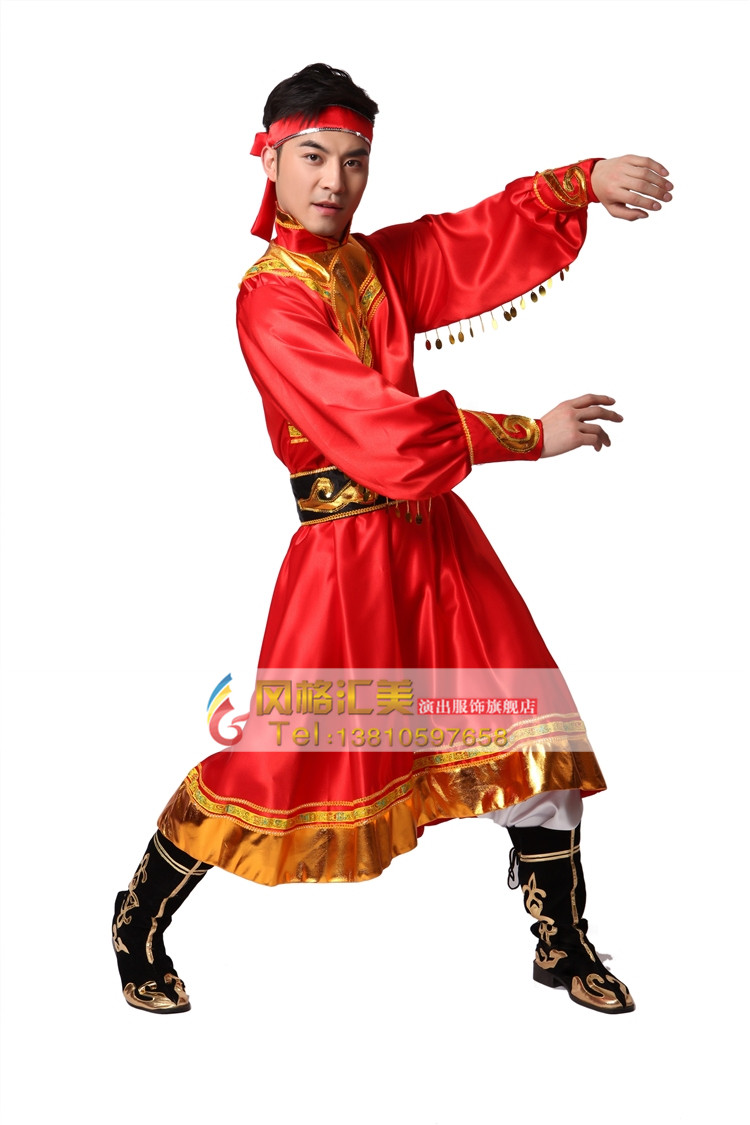 蒙古舞蹈服装男 蒙古舞蹈服装工厂