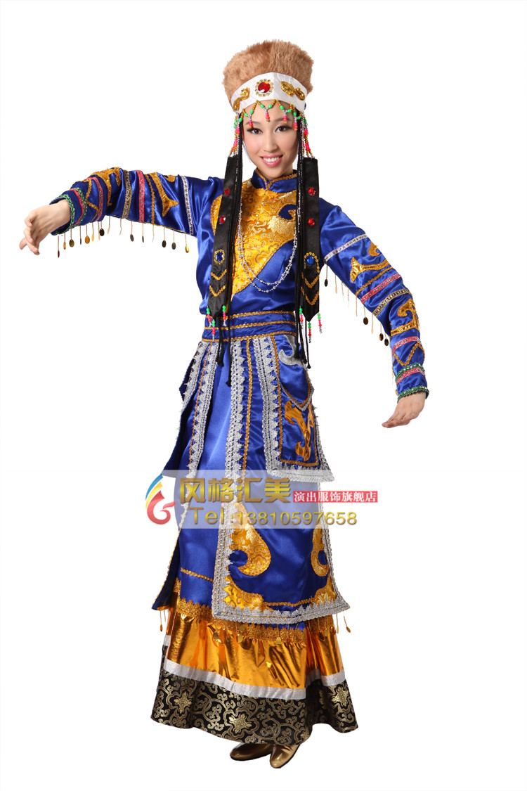 蒙古舞蹈服装,舞蹈演出服装