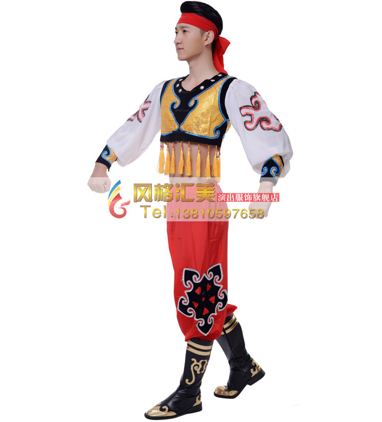 男子蒙古舞蹈服装