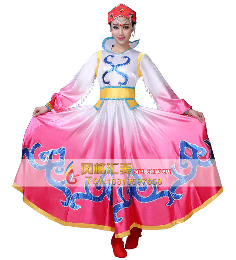 蒙古女子舞蹈服装