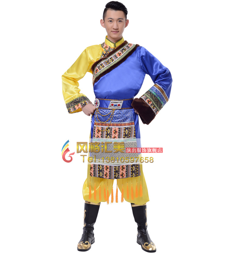 藏族男子舞蹈服装