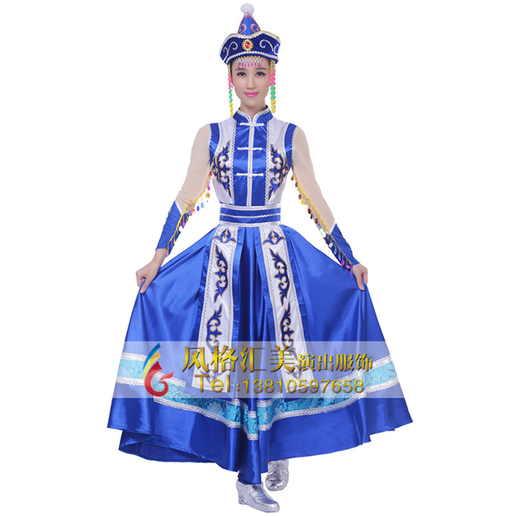 蒙古舞蹈演出服定制