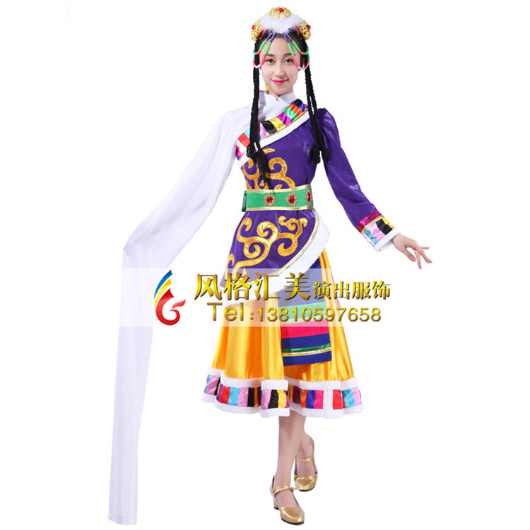 藏族舞蹈服装定做