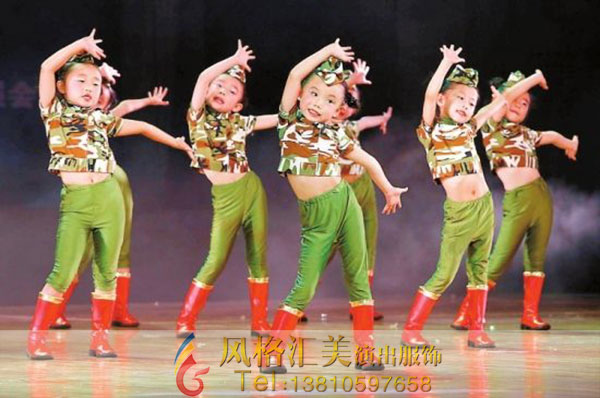 六一儿童舞蹈服装在舞台表演扮演角色