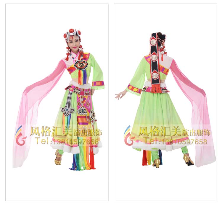 藏族舞蹈服装定制