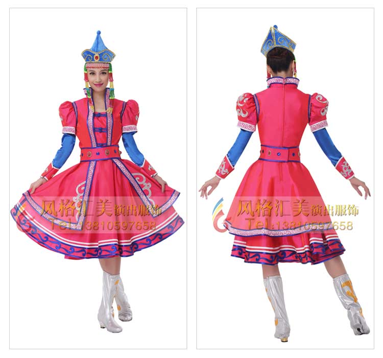 蒙古舞蹈服装定制