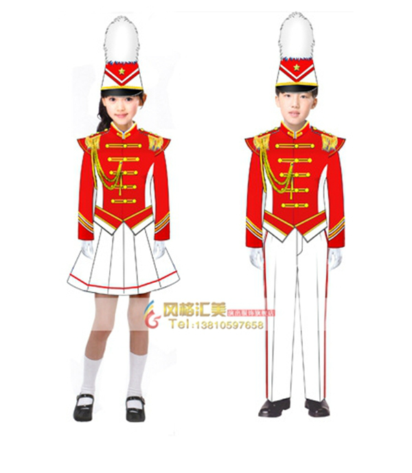 国庆节升旗搭配行进队服装