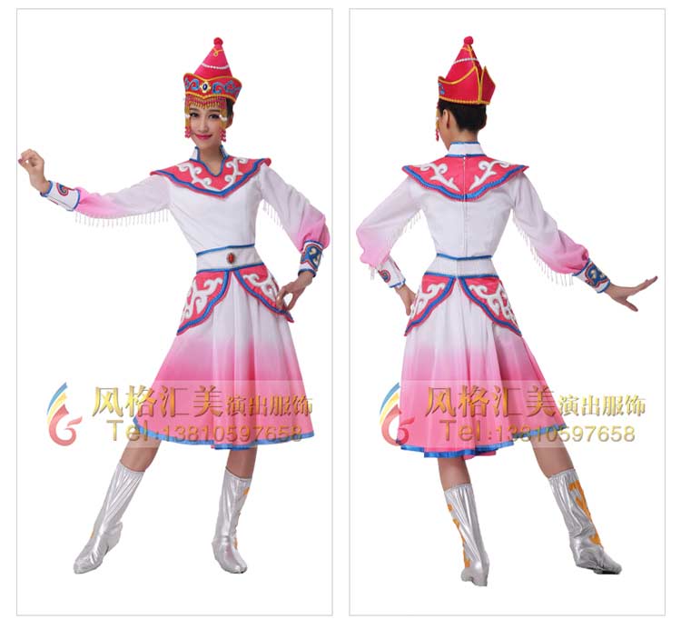 蒙古舞蹈演出服装设计