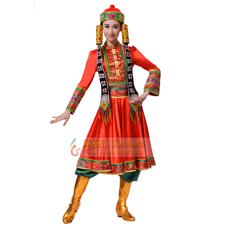 蒙古演出服装设计