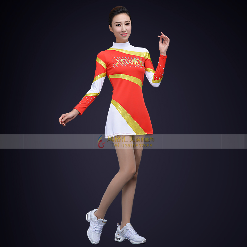 成人女款健美操比赛服装大学生体育比赛啦啦操演出服装定制