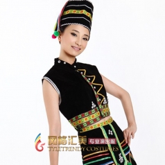 风格汇美 佤族舞蹈服装佤族演出服装 民族舞蹈服装 新款特价定制