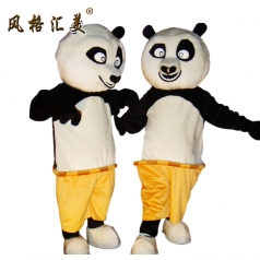 风格汇美定制 国宝熊猫服饰 功夫熊猫表演舞蹈服 卡通人偶服装