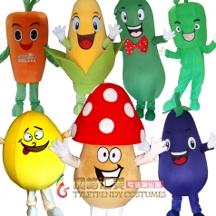 萝卜茄子土豆蘑菇人偶行走服舞台表演服 蔬菜系列搞怪卡通演出服