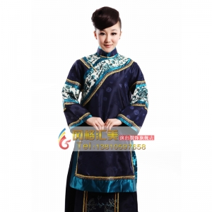 清朝女士服装  年代舞台表演服装