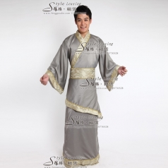 古代演出服装银色舞台装表演服装定做_风格汇美演出服饰