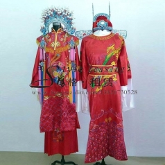 北京凤冠霞帔 新娘新郎演出服装  古代结婚礼服