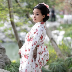 碎花和服演出服装 日本女士表演服