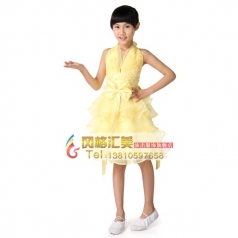 儿童舞蹈服装工厂专业定制演出服装_风格汇美演出服饰