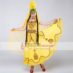 民族服装女 新疆舞蹈演出服装 维吾尔族表演服装 舞蹈服装