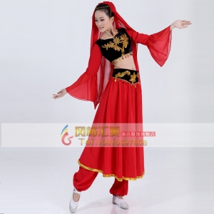款特价新疆印度舞蹈演出服装 民族舞台表演服 女装 肚皮舞服饰
