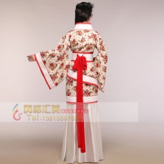 风格汇美女士古装演出服定做表演服定制厂家古代演出表演服定做