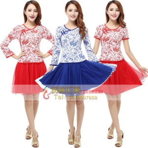 广场舞表演套装 舞台服装_风格汇美演出服饰
