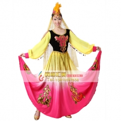 少数民族舞蹈服 新疆维吾尔族演出服 出售表演舞台装 可定制