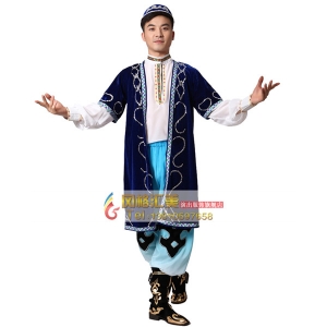 风格汇美 男士藏族演出服 男装 民族舞蹈表演服 舞台歌舞服装