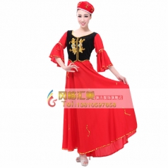 风格汇美 新疆维吾尔族舞蹈演出服装民族舞蹈服舞台装女新款定制