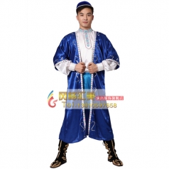 风格汇美 北京男士新疆舞演出服 少数民族舞蹈舞台演出服装