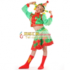 儿童蒙古舞蹈服装 少儿蒙古舞服装专业定制_风格汇美演出服饰