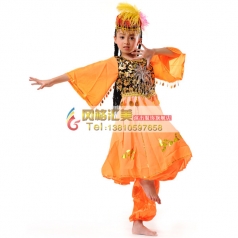 儿童民族，新疆舞蹈服装专业定制_风格汇美演出服饰