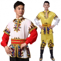北京男士新疆舞蹈服 少数民族演出服 维吾尔民族舞台装定制