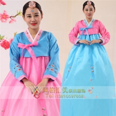 新款传统韩服演出服朝鲜族服定制设计