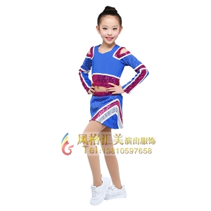 儿童啦啦操服装艺术体操团体服装定制儿童舞蹈服装设计