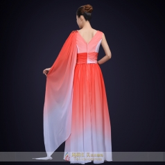 新款成人合唱比赛女款合唱演出服大学生合唱比赛服装定制！