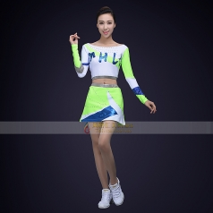 新款拉拉队体操服装比赛服团体运动会啦啦操演出服健美操服装定制