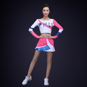 新款拉拉队体操服装比赛服团体运动会啦啦操演出服健美操服装定制