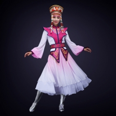新款少数民族舞蹈演出服装蒙古舞台演出服装定制