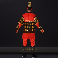古代将士盔甲服装服饰演出服装大型古舞演出服装士兵盔甲演出服装定制款式！