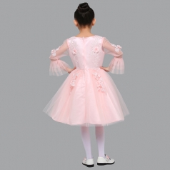 儿童合唱服定制款式小学生舞台合唱比赛服装女童合唱蓬蓬裙演出服装定制！